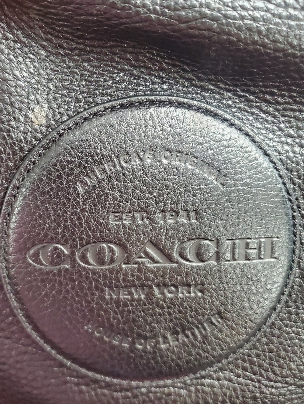 COACH Dempsey Crossbody Bucket Bag Black Leather With Gold Hardware - Picture 11 of 14